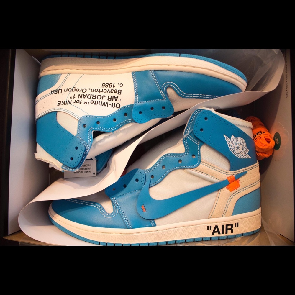 Off White Air Jordan 1 Retro High University Blue